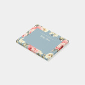 Cottage Garden Flowers Pattern Personalized Post-it Klebezettel (angewinkelt)