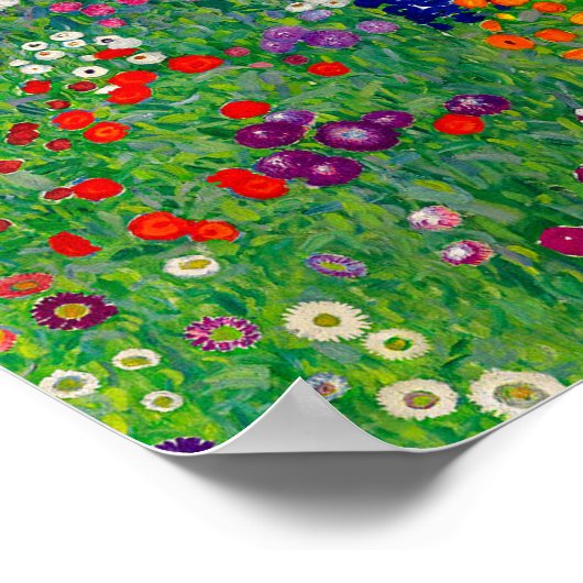 Cottage Garden Gustav Klimt Poster (Ecke)