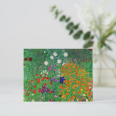 Cottage Garden Gustav Klimt Postkarte (Stehend Vorderseite)