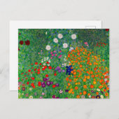 Cottage Garden Gustav Klimt Postkarte (Vorne/Hinten)
