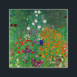 Cottage Garden Gustav Klimt Quadratische Visitenkarte<br><div class="desc">Cottage Garden Gustav Klimt</div>