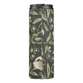Cottage Garden Hand-Drawn Bold Inky Floral Pattern Thermosbecher (Rückseite)