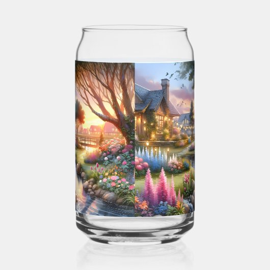 Cottage Garden Stream at Sunset Dosenglas (Rechts)