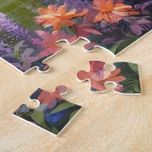 Cottage Garden Stream at Sunset Puzzle (Seite)