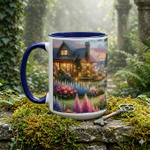Cottage Garden Stream at Sunset Tasse