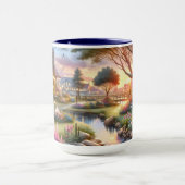 Cottage Garden Stream at Sunset Tasse (Zentrum)