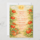 Cottage Garden Tomato Baby Shower Einladung (Vorderseite)