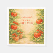 Cottage Garden Tomato Baby Shower Serviette (Vorderseite)