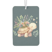 Cottage Garden Turtle Watercolor Autolufterfrischer (Rückseite)