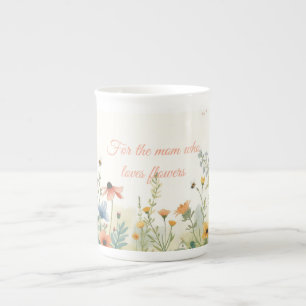 Cottage-Garten-Mama-Blumen-Geschenk zum Muttertag Porzellantasse