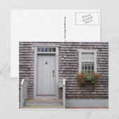 Cottage Grau Postkarte (Vorne/Hinten)