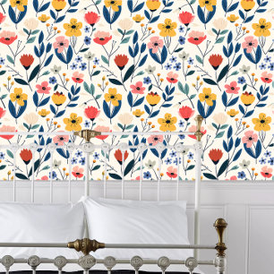 Cottage-Kern Bright Floral Tapete