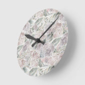 Cottage-Kern-Leichenbläschen Runde Wanduhr (Winkel)