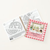 Cottage Kitchen Red Gingham Pattern Family Recipe Notizblock (Innenseite)