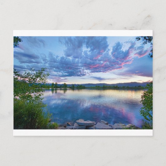 Cottage Lake View Postkarte (Vorderseite)