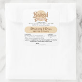 Cottage Law Modern Cake Bakery Ingredients Sticker (Tasche)