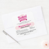 Cottage Law Trendy Pink Bakery Ingredients Sticker (Umschlag)