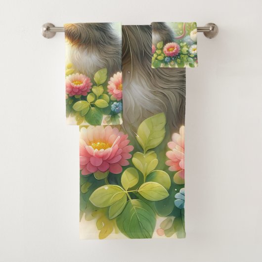 Cottage Mouse Love Letter Meadow Badhandtuch Set (Insitu)