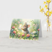 Cottage Mouse Love Letter Meadow Karte (Gelbe Blume)