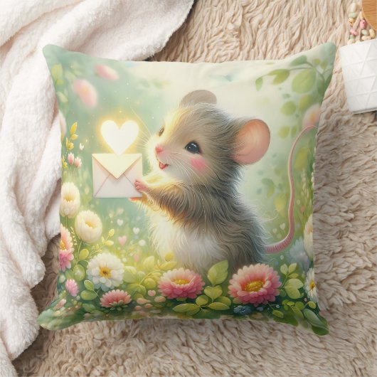 Cottage Mouse Love Letter Meadow Kissen (Decke)