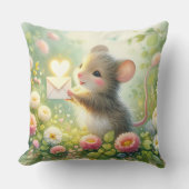Cottage Mouse Love Letter Meadow Kissen (Vorderseite)