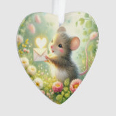 Cottage Mouse Love Letter Meadow Ornament (Vorderseite)
