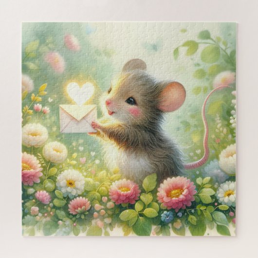 Cottage Mouse Love Letter Meadow Puzzle (Horizontal)