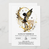 Cottage Princess Fairy Birthday Charm Einladung (Vorne/Hinten)