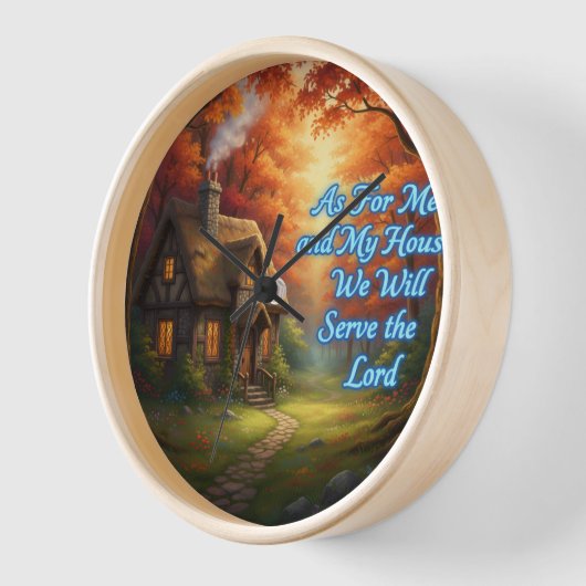 Cottage-Serve the Lord Uhr (Winkel)