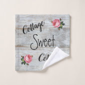 Cottage Sweet Cottage Badhandtuch Set (Waschlappen)