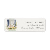 Cottage Vintage Floral Window Moved Address (Vorne)