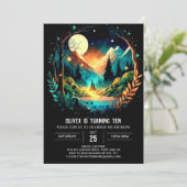 Cottagecore Adventure erwartet Geburtstag Einladung (Stehend Vorderseite)