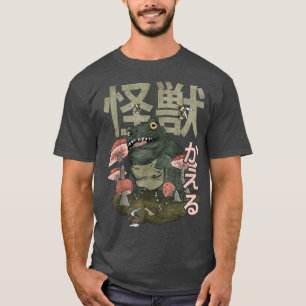 Cottagecore Aesthetic Kaiju Frog Japanese Monster  T-Shirt