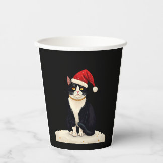 Cottagecore Anzugkatze Lustiges Weihnachts-Ästheti Pappbecher