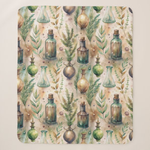 Cottagecore-Apothekerflaschen Botanisch Sherpadecke