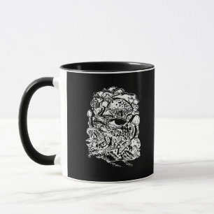 Cottagecore-Ästhetik-Frosch-Pilz-Goblincore-Kreati Tasse