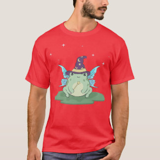 Cottagecore Ästhetik Kawaii Fairy Frog Wizard Fai T-Shirt