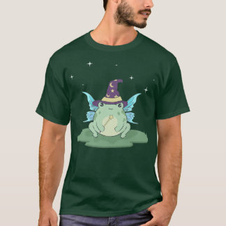 Cottagecore Ästhetik Kawaii Fairy Frog Wizard Fai T-Shirt