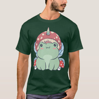 Cottagecore Ästhetik Kawaii Fairy Unicorn Frog Mu T-Shirt