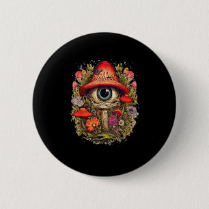 Cottagecore-Ästhetik-Pilz-Goblincore-Design Button