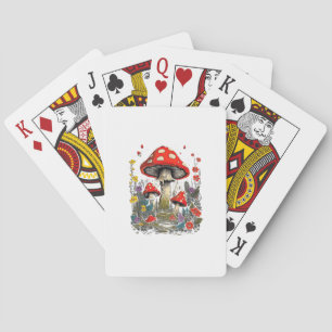 Cottagecore-Ästhetik Pilz Goblincore Minimal  Spielkarten
