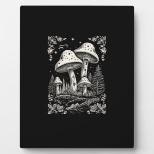 Cottagecore-Ästhetik Pilz Goblincore Mykologie Fotoplatte