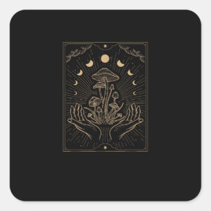 Cottagecore-Ästhetik Pilz Goblincore Pilze My Quadratischer Aufkleber