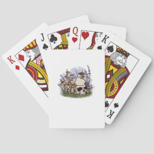 Cottagecore-Ästhetik-Pilz-Mann-Goblincore-Fantasy Spielkarten