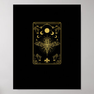 Cottagecore-Ästhetik-Pilz-Motte Goblincore Aca Poster
