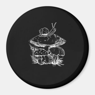 Cottagecore-Ästhetik Pilz Schnecke Pilze Goblinc Magnet