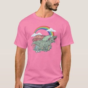 CottageCore Ästhetischer Frosch Reiten mit einem  T-Shirt