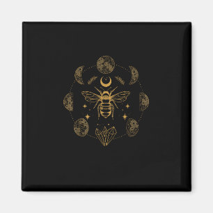 Cottagecore Biene Mystisch Magisch Goblincore Mond Magnet