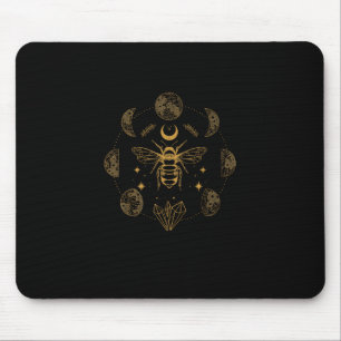 Cottagecore Biene Mystisch Magisch Goblincore Mond Mousepad