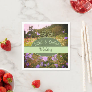 CottageCore Blume Meadow Wedding Serviette